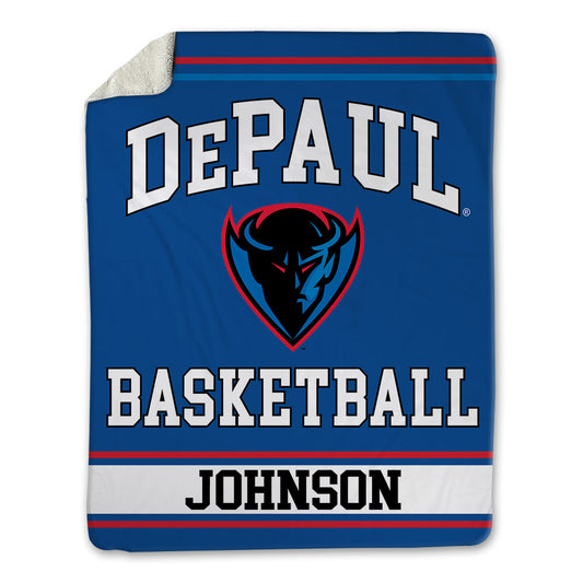 DePaul - NCAA Men's Basketball : Jonas Johnson - Blanket-0