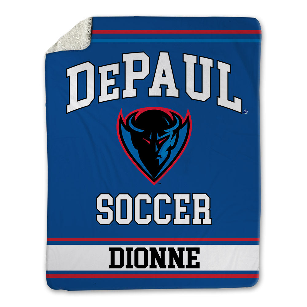 DePaul - NCAA Men's Soccer : Christian Dionne - Blanket-0