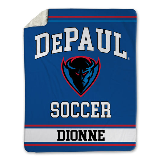 DePaul - NCAA Men's Soccer : Christian Dionne - Blanket-0