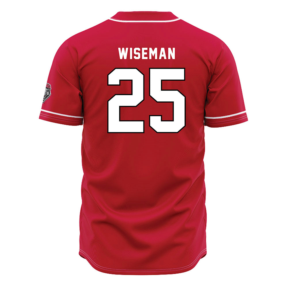 New Mexico - NCAA Baseball : Luke Wiseman - Red Jersey-1
