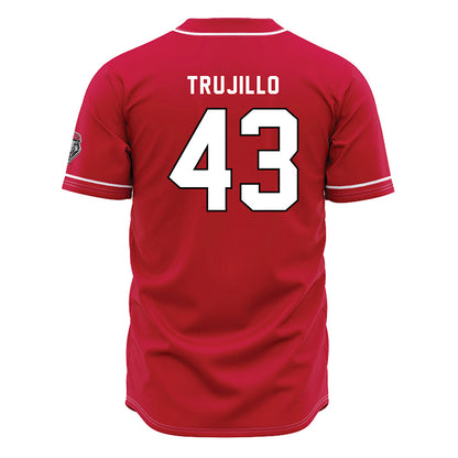 New Mexico - NCAA Baseball : Gene Trujillo - Red Jersey-1