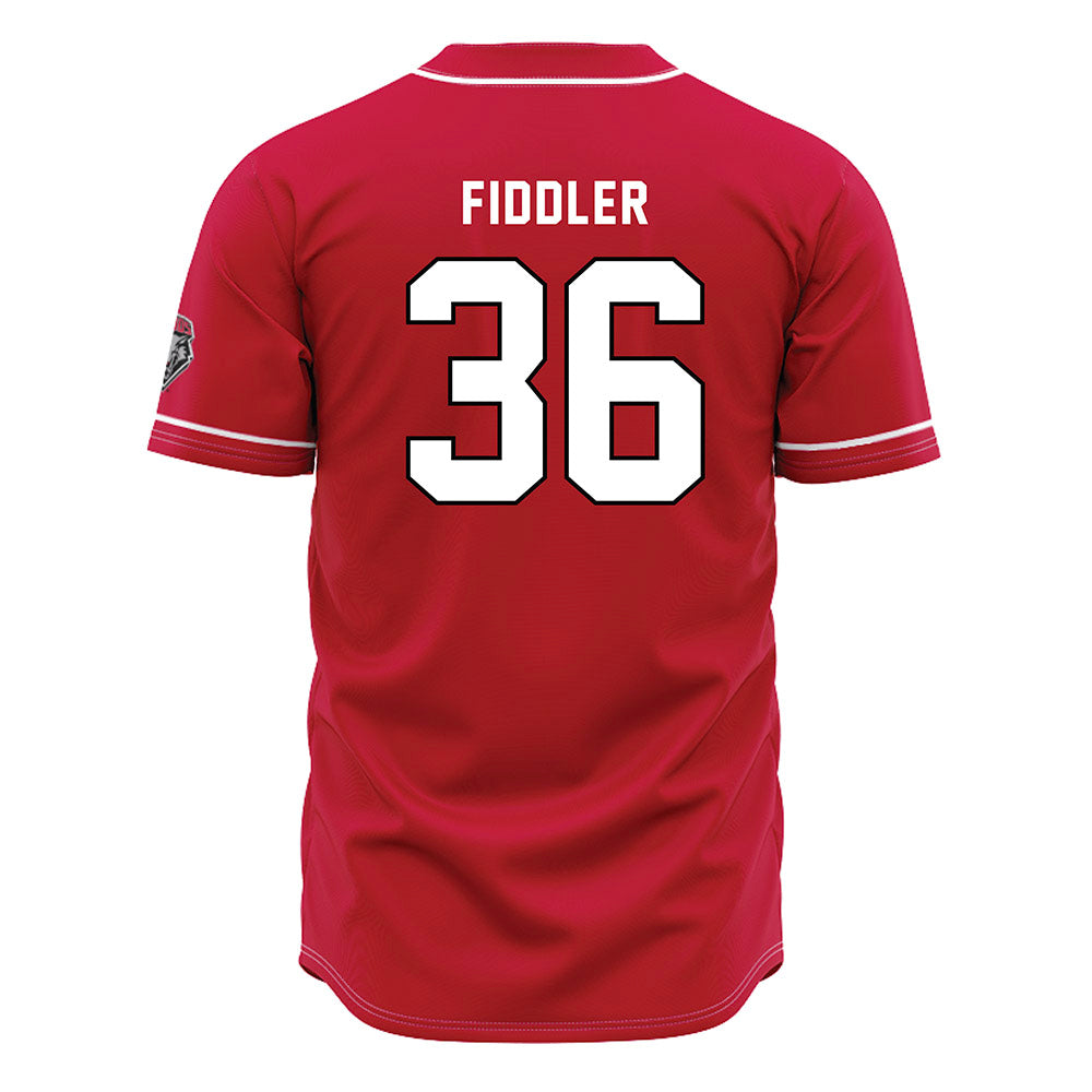 New Mexico - NCAA Baseball : Elias Fiddler - Red Jersey-1