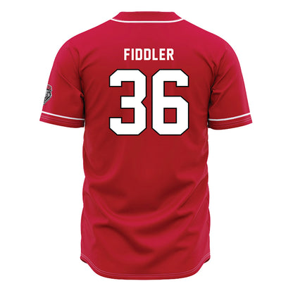 New Mexico - NCAA Baseball : Elias Fiddler - Red Jersey-1
