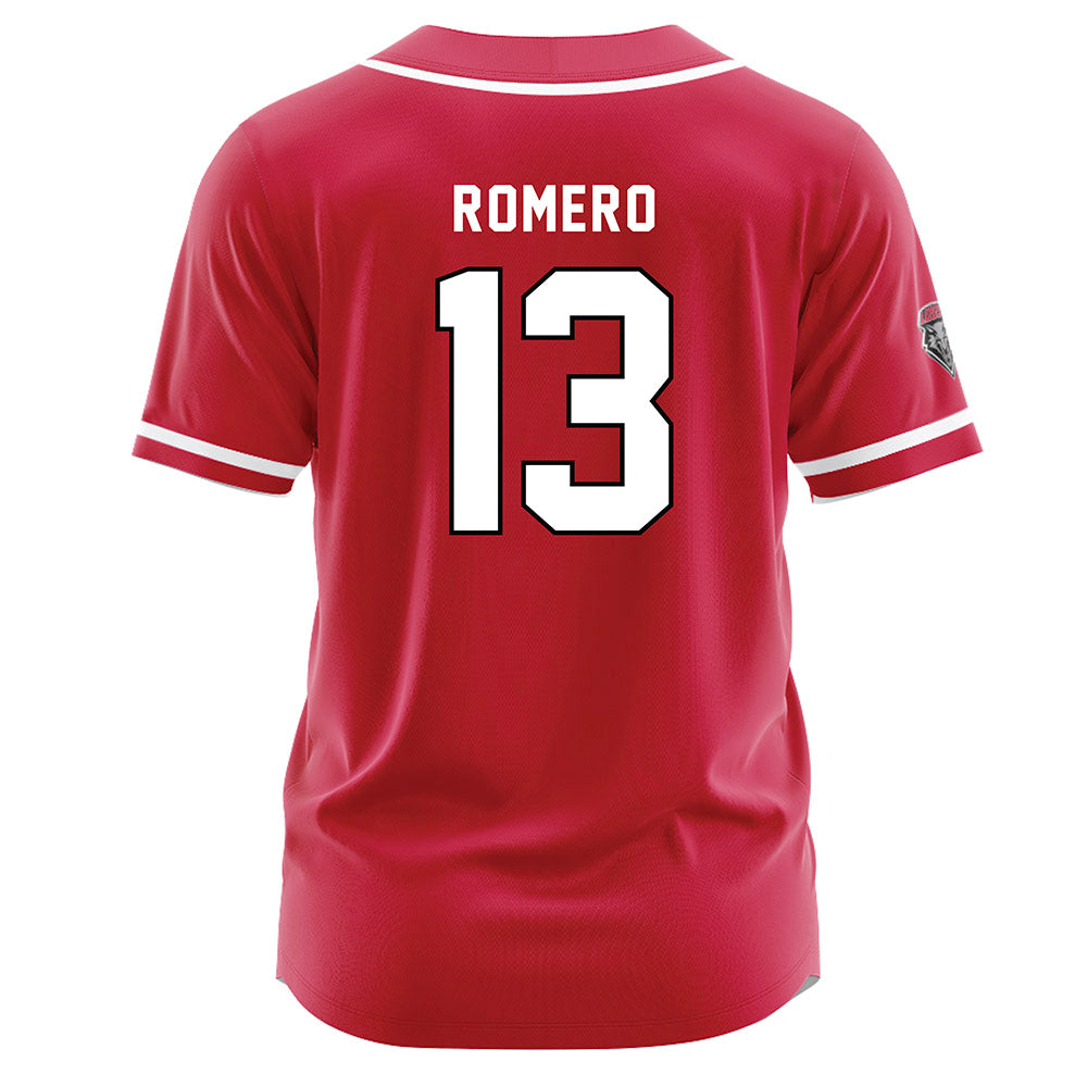 New Mexico - NCAA Baseball : Matthew Romero - Red Jersey-1