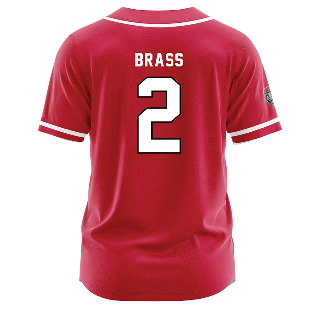 New Mexico - NCAA Baseball : Cooper Brass - Red Jersey-1