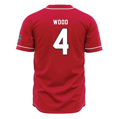 New Mexico - NCAA Baseball : Tye Wood - Red Jersey-1