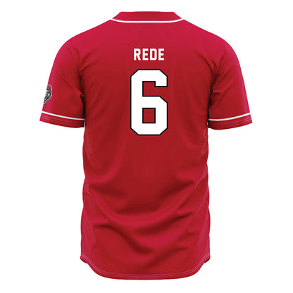 New Mexico - NCAA Baseball : Garrett Rede - Red Jersey-1