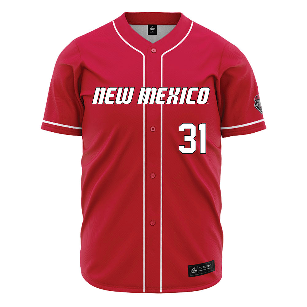 New Mexico - NCAA Baseball : Dayne Pengelly - Red Jersey-0