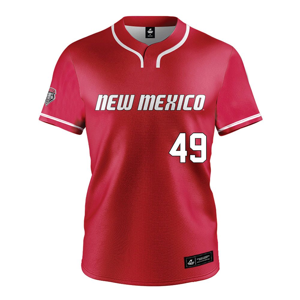 New Mexico - NCAA Baseball : Jack Messmore - Red Jersey-0