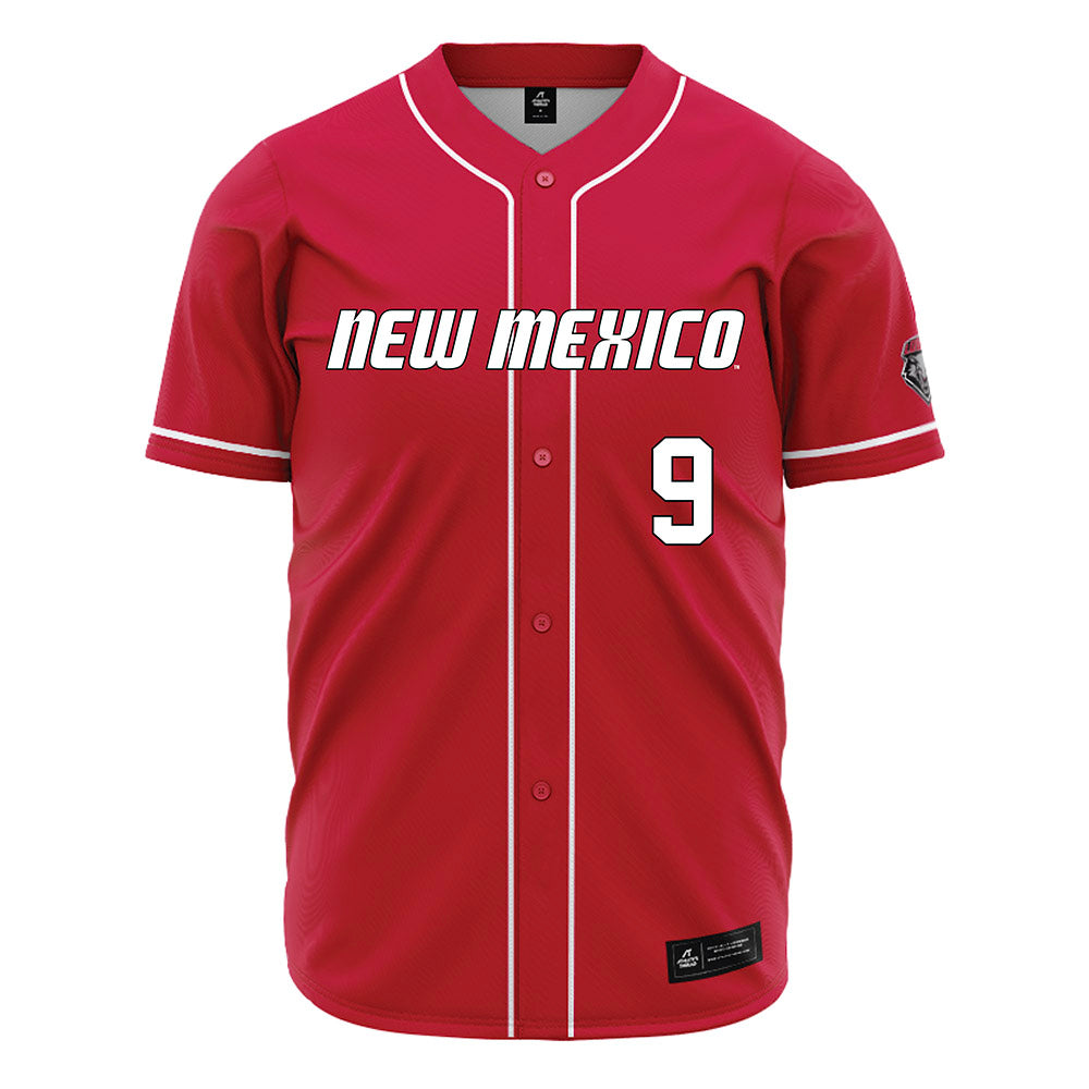 New Mexico - NCAA Baseball : Antonio Gianni - Red Jersey-0