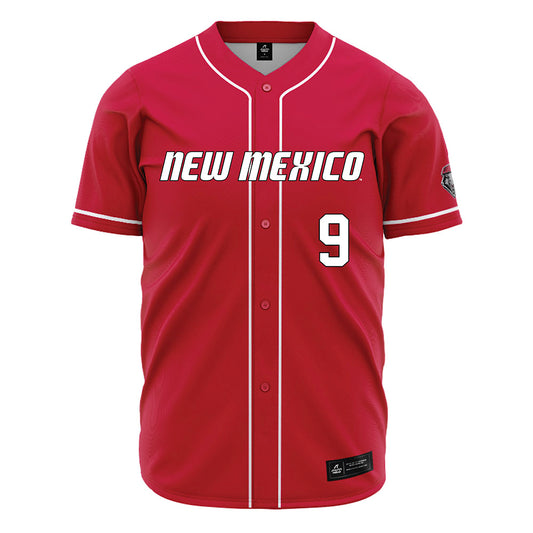 New Mexico - NCAA Baseball : Antonio Gianni - Red Jersey-0