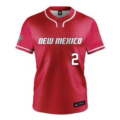 New Mexico - NCAA Baseball : Cooper Brass - Red Jersey-0