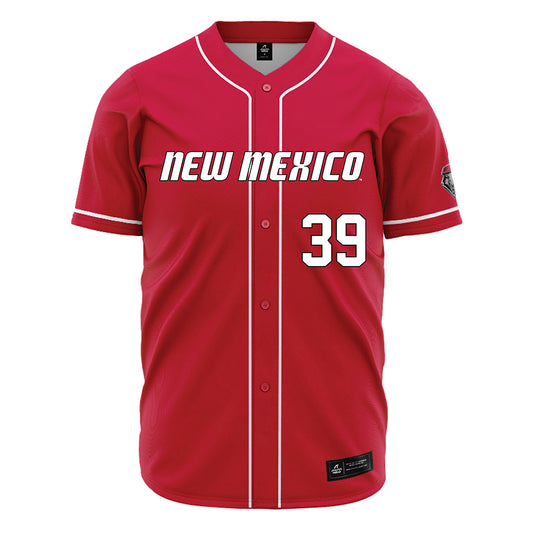 New Mexico - NCAA Baseball : Ryan Castillo - Red Jersey-0