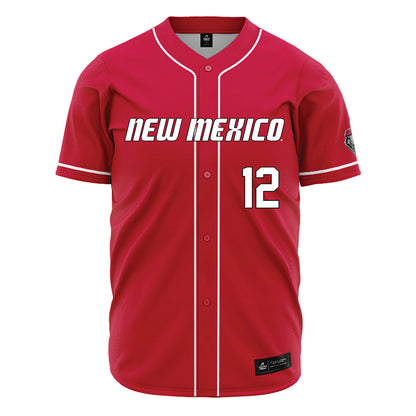 New Mexico - NCAA Baseball : Will Asby - Red Jersey-0