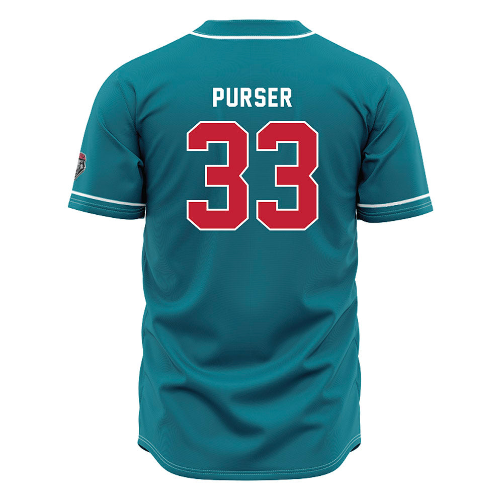 New Mexico - NCAA Baseball : Daxton Purser - Blue Jersey-1