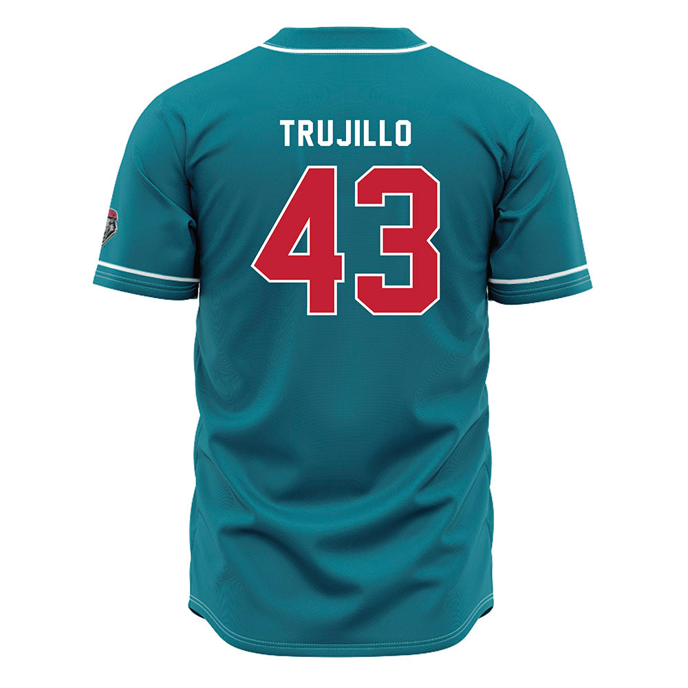 New Mexico - NCAA Baseball : Gene Trujillo - Blue Jersey-1
