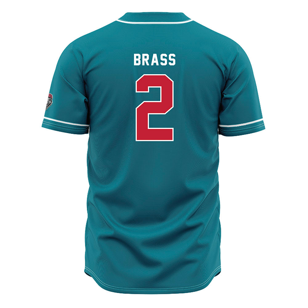 New Mexico - NCAA Baseball : Cooper Brass - Blue Jersey-1