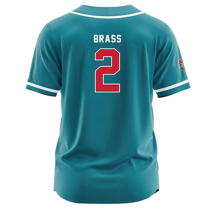 New Mexico - NCAA Baseball : Cooper Brass - Blue Jersey-1