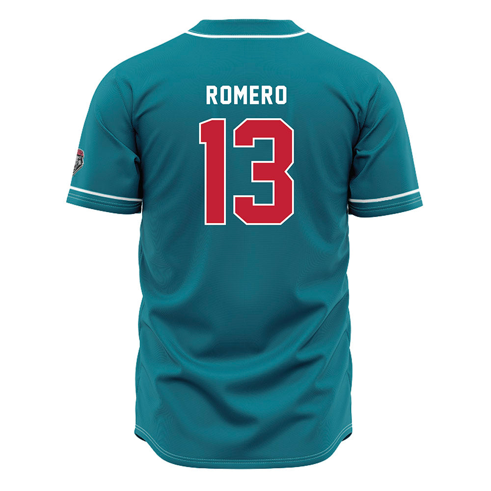 New Mexico - NCAA Baseball : Matthew Romero - Blue Jersey-1