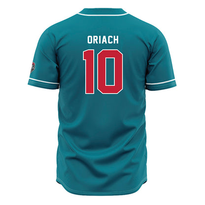 New Mexico - NCAA Baseball : Jordy Oriach - Blue Jersey-1