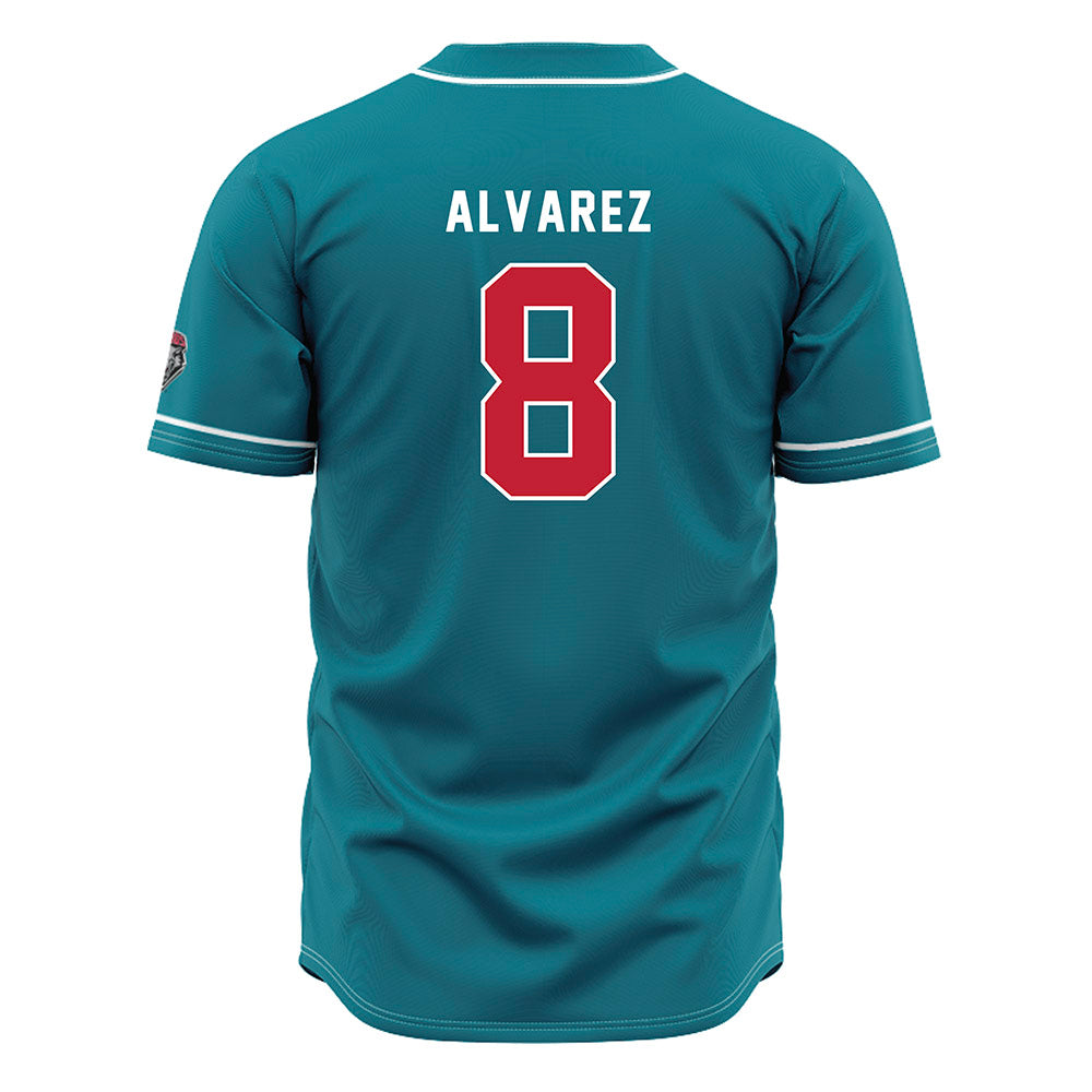 New Mexico - NCAA Baseball : Diego Alvarez - Blue Jersey-1
