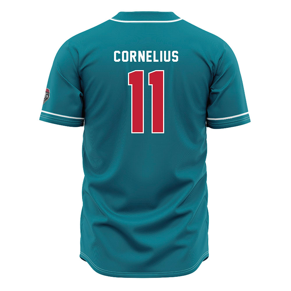 New Mexico - NCAA Baseball : Matthew Cornelius - Blue Jersey-1
