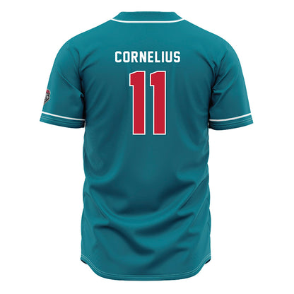 New Mexico - NCAA Baseball : Matthew Cornelius - Blue Jersey-1