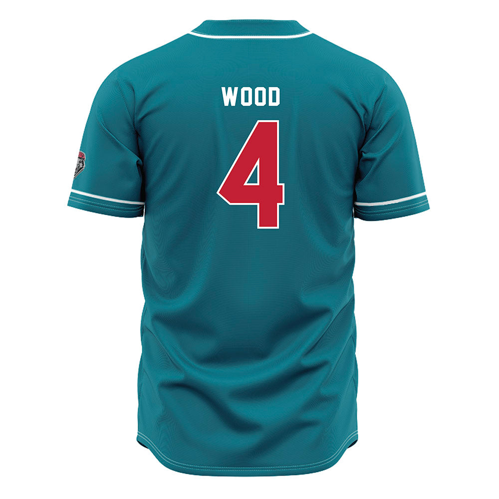 New Mexico - NCAA Baseball : Tye Wood - Blue Jersey-1
