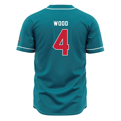 New Mexico - NCAA Baseball : Tye Wood - Blue Jersey-1