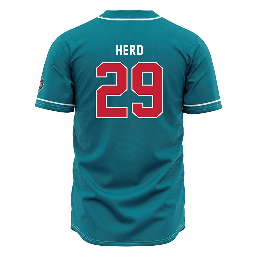 New Mexico - NCAA Baseball : Caleb Herd - Blue Jersey-1