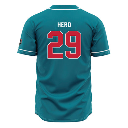 New Mexico - NCAA Baseball : Caleb Herd - Blue Jersey-1