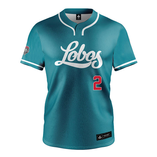 New Mexico - NCAA Baseball : Cooper Brass - Blue Jersey-0