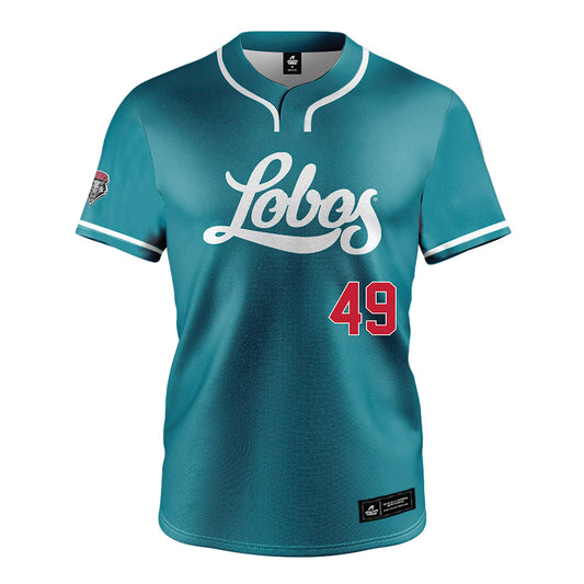 New Mexico - NCAA Baseball : Jack Messmore - Blue Jersey-0