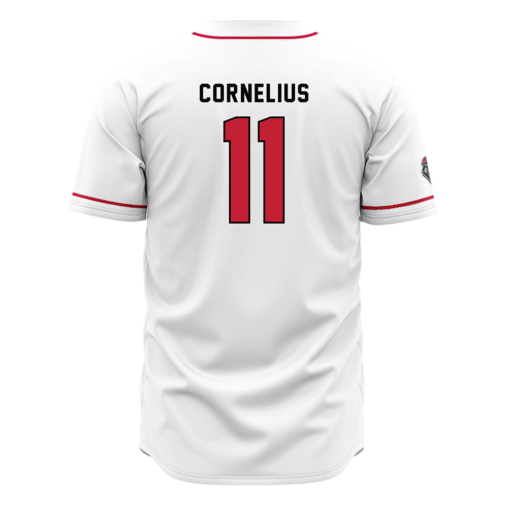 New Mexico - NCAA Baseball : Matthew Cornelius - White Jersey-1