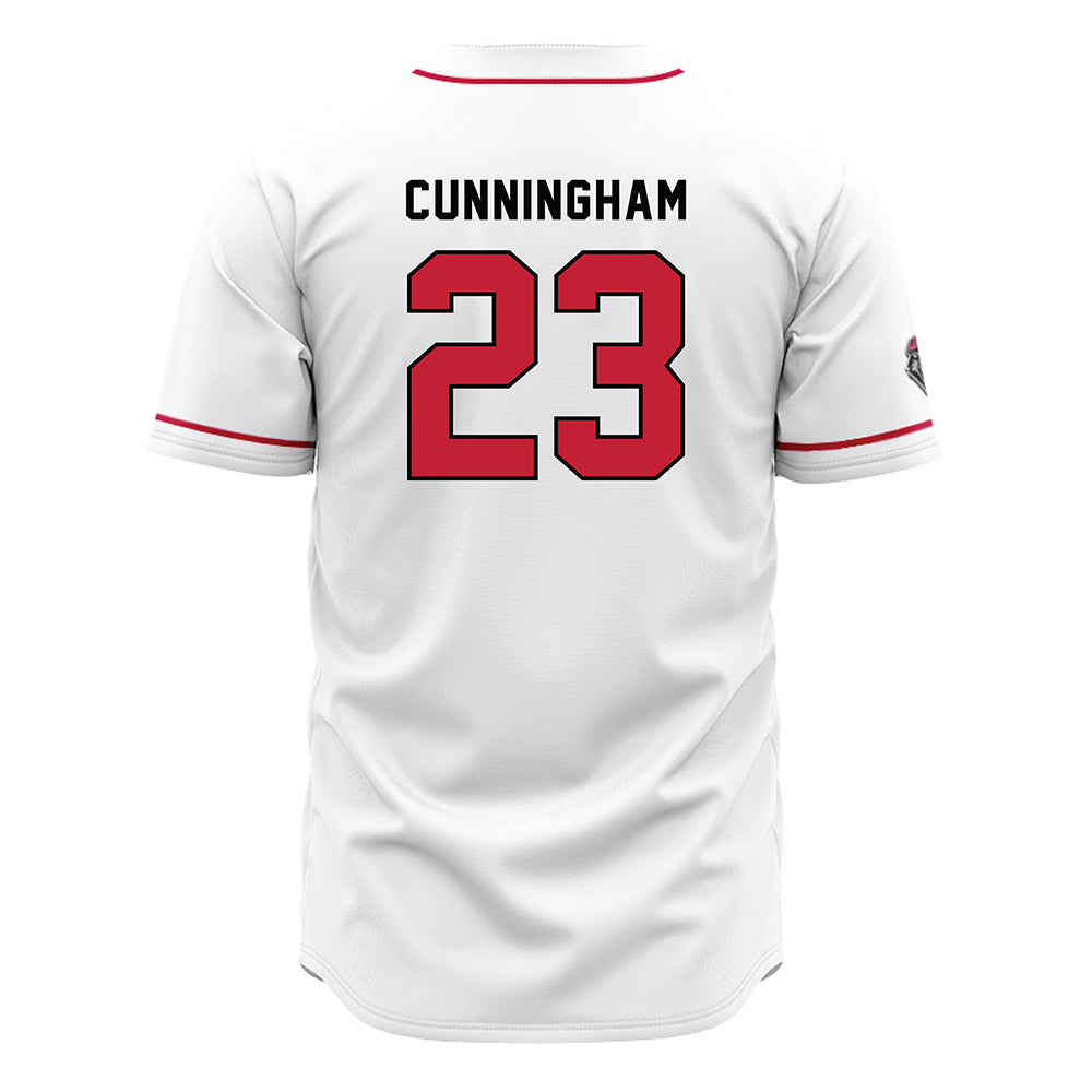 New Mexico - NCAA Baseball : Ty Cunningham - White Jersey-1