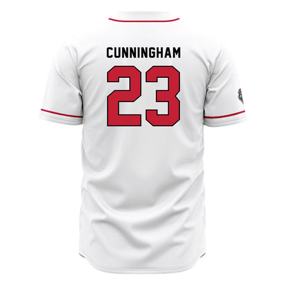 New Mexico - NCAA Baseball : Ty Cunningham - White Jersey-1