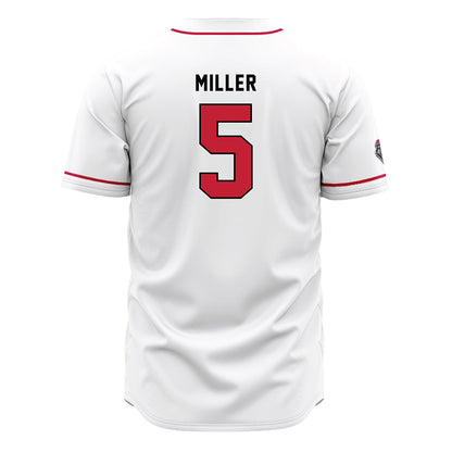 New Mexico - NCAA Baseball : Shane Miller - White Jersey-1