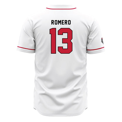 New Mexico - NCAA Baseball : Matthew Romero - White Jersey-1
