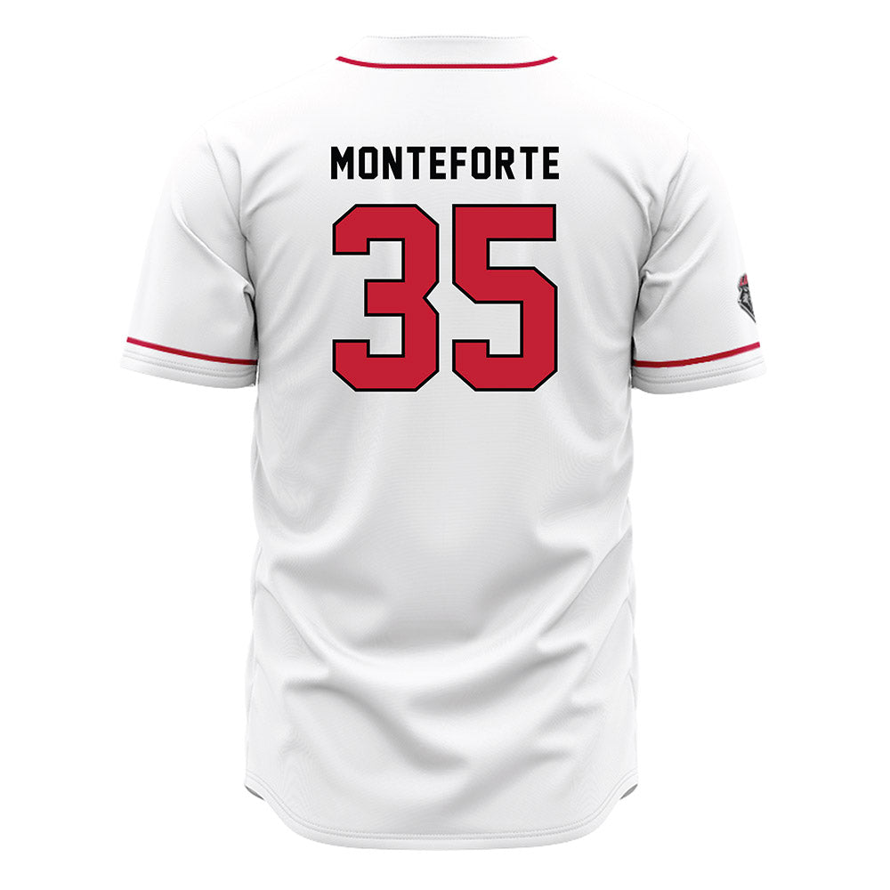New Mexico - NCAA Baseball : Presley Monteforte - White Jersey-1