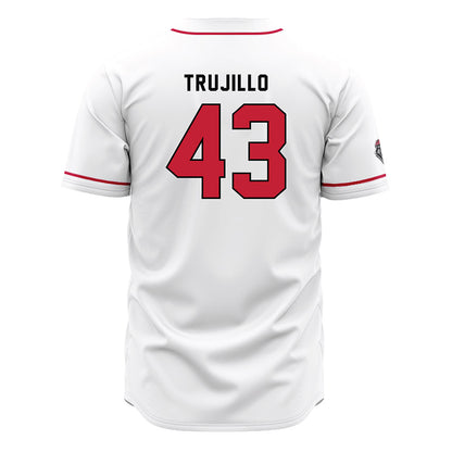 New Mexico - NCAA Baseball : Gene Trujillo - White Jersey-1