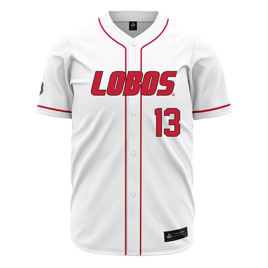 New Mexico - NCAA Baseball : Matthew Romero - White Jersey-0