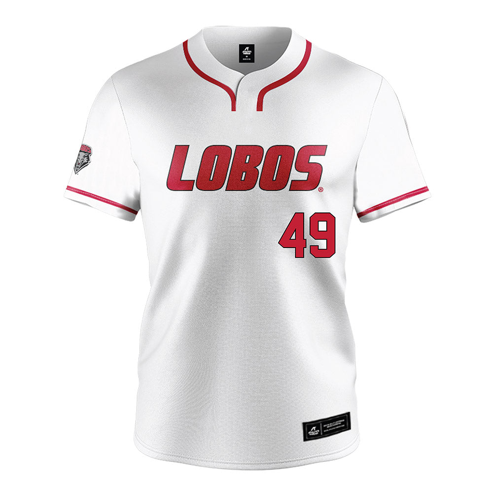 New Mexico - NCAA Baseball : Jack Messmore - White Jersey-0