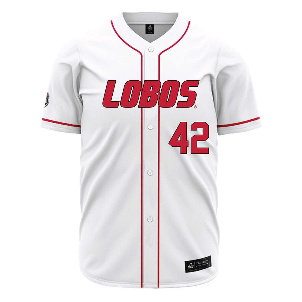 New Mexico - NCAA Baseball : Blake Bell - White Jersey-0