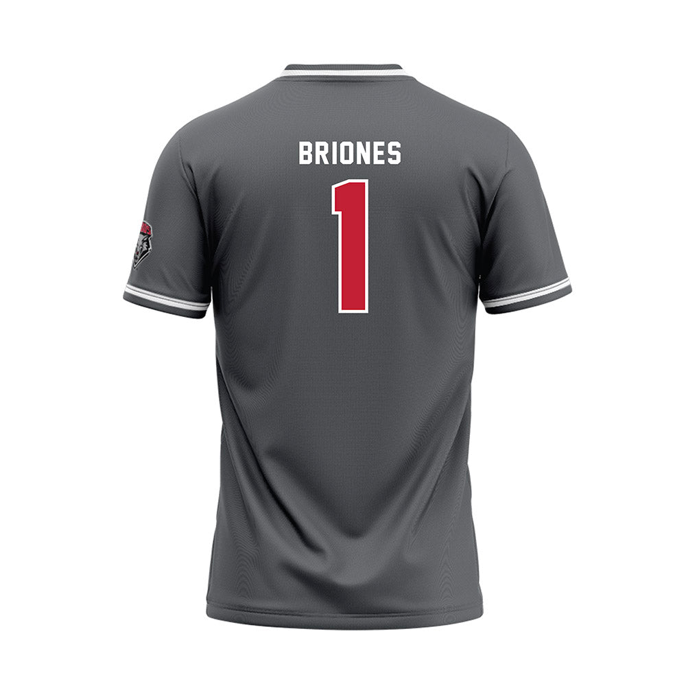 New Mexico - NCAA Softball : Gabrielle Briones - Dark Grey Baseball Jersey-1
