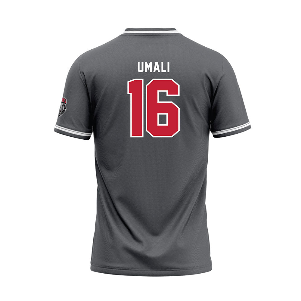 New Mexico - NCAA Softball : Brooke Umali - Dark Grey Baseball Jersey-1