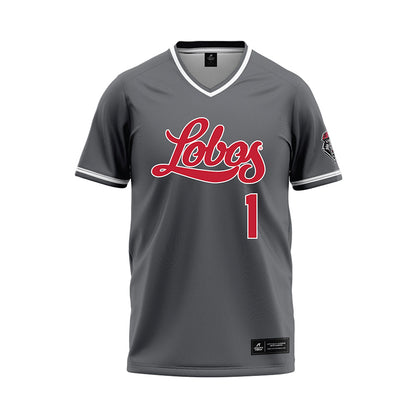 New Mexico - NCAA Softball : Gabrielle Briones - Dark Grey Baseball Jersey-0