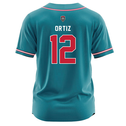 New Mexico - NCAA Softball : Alina Ortiz - Teal Jersey-1