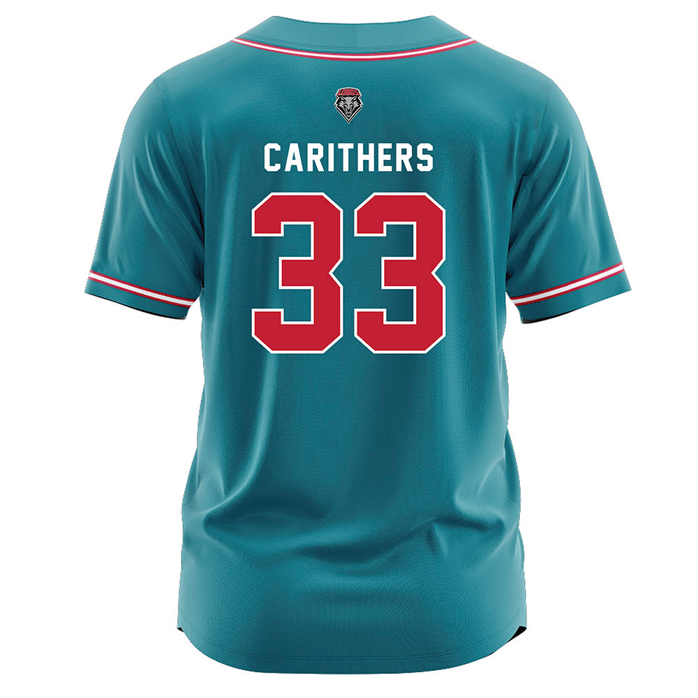 New Mexico - NCAA Softball : Sydney Carithers - Teal Jersey-1