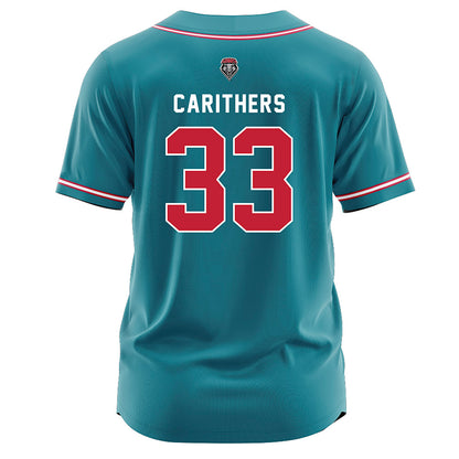 New Mexico - NCAA Softball : Sydney Carithers - Teal Jersey-1