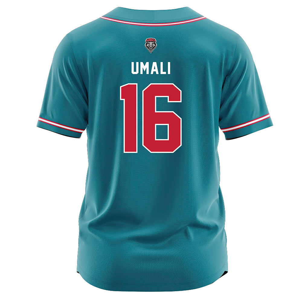 New Mexico - NCAA Softball : Brooke Umali - Teal Jersey-1